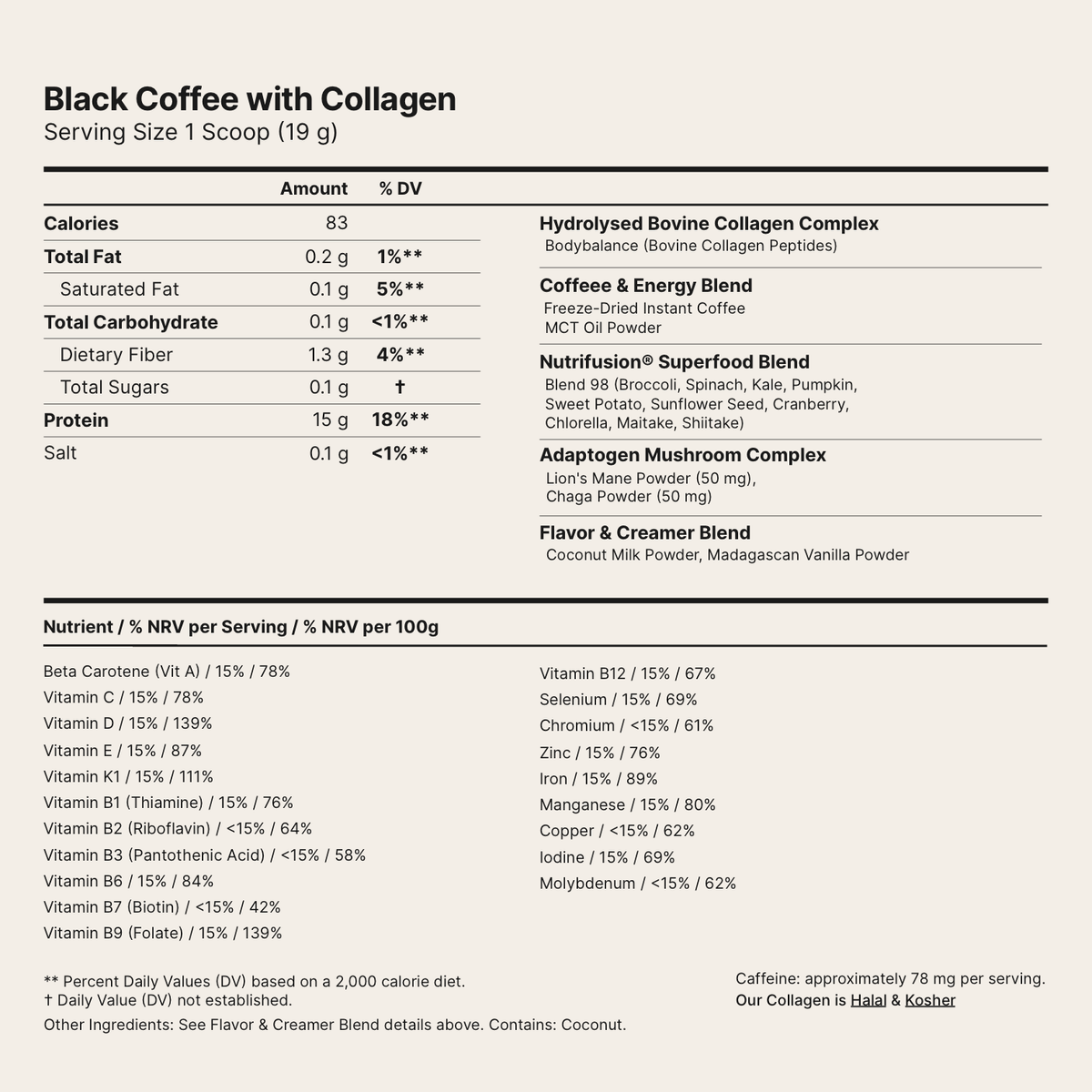 Matcha + Black Coffee with Collagen Pack