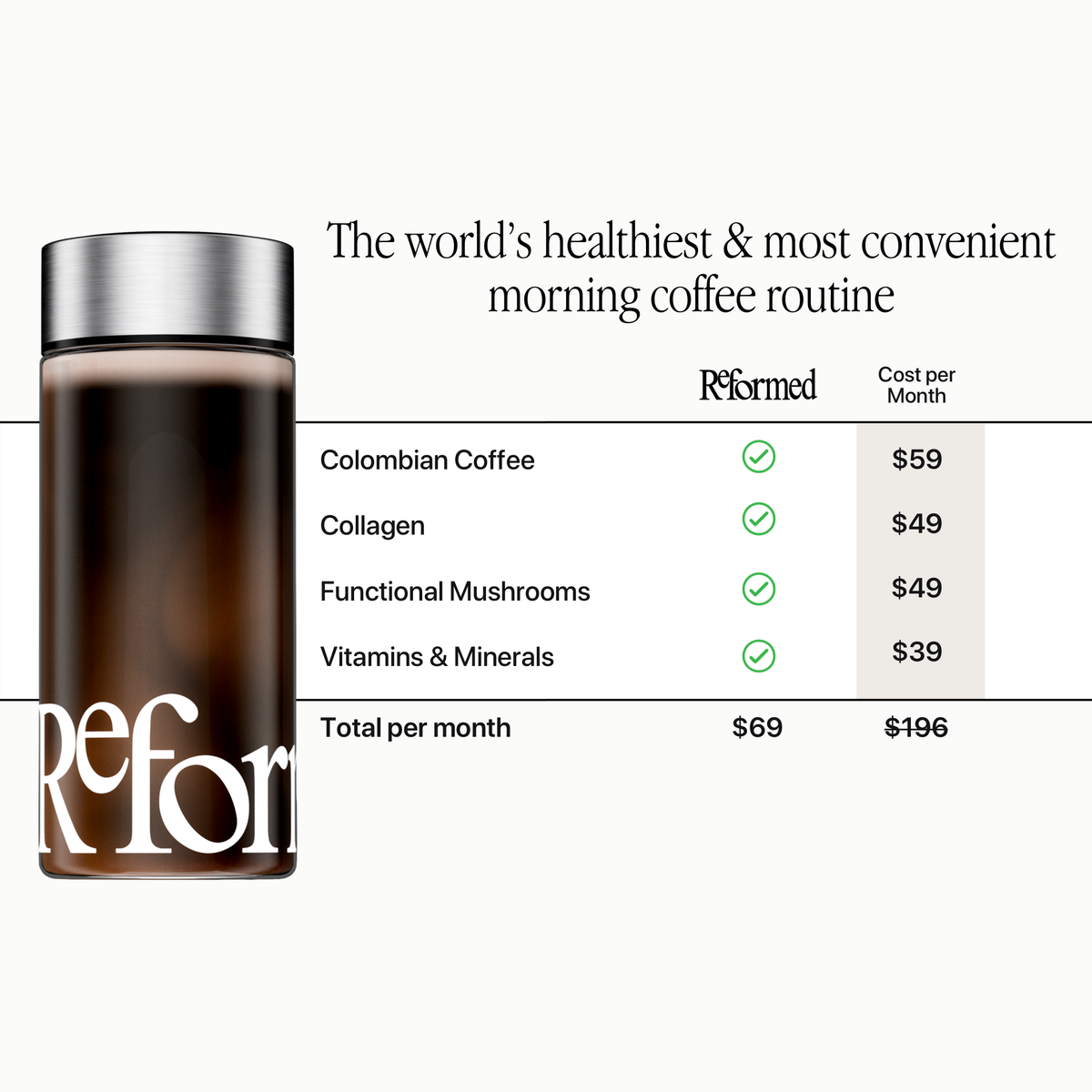 Vanilla Black Coffee with Collagen