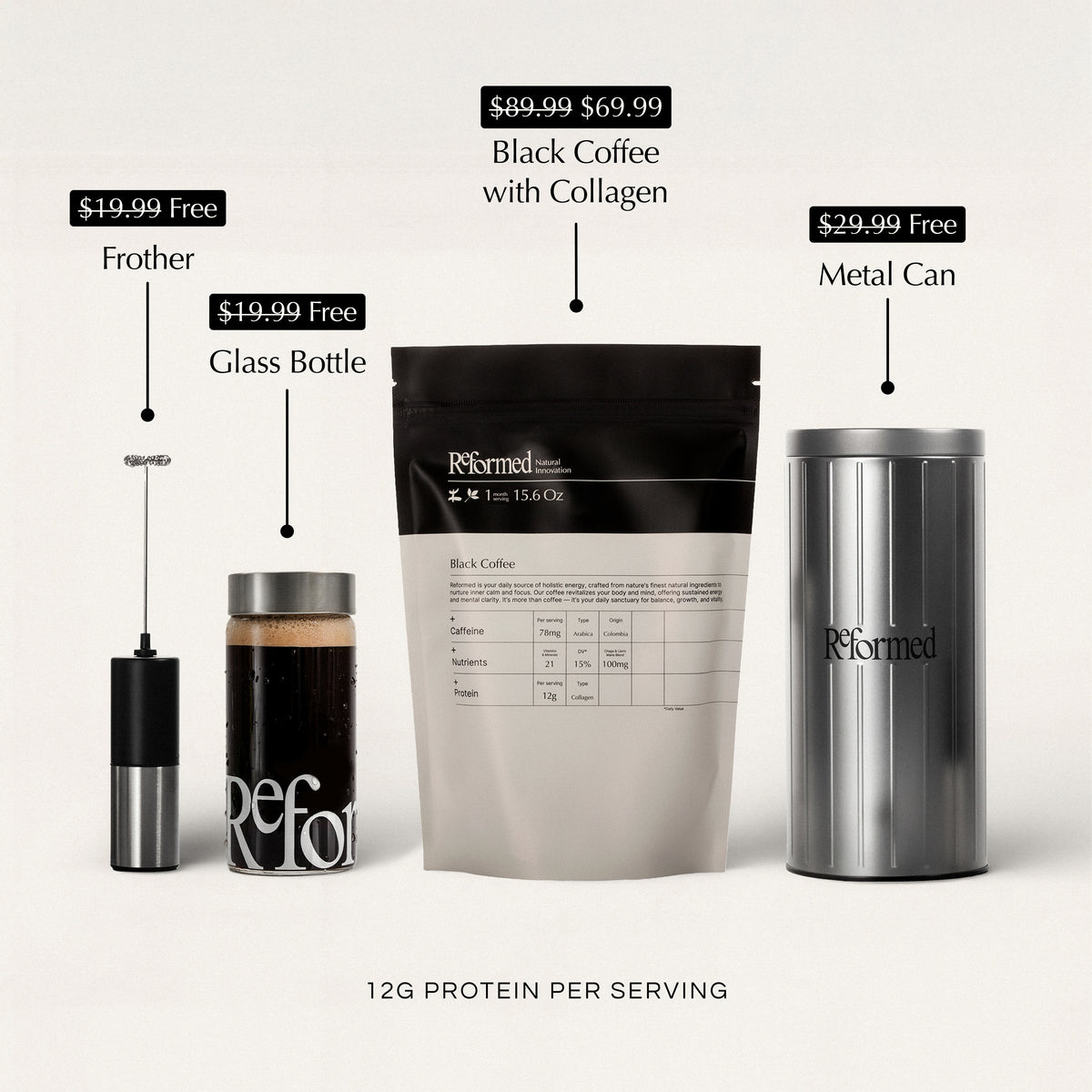 Black Coffee with Collagen
