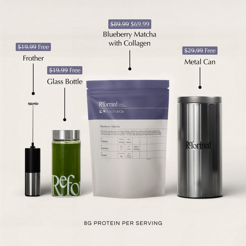 Blueberry Matcha with Collagen