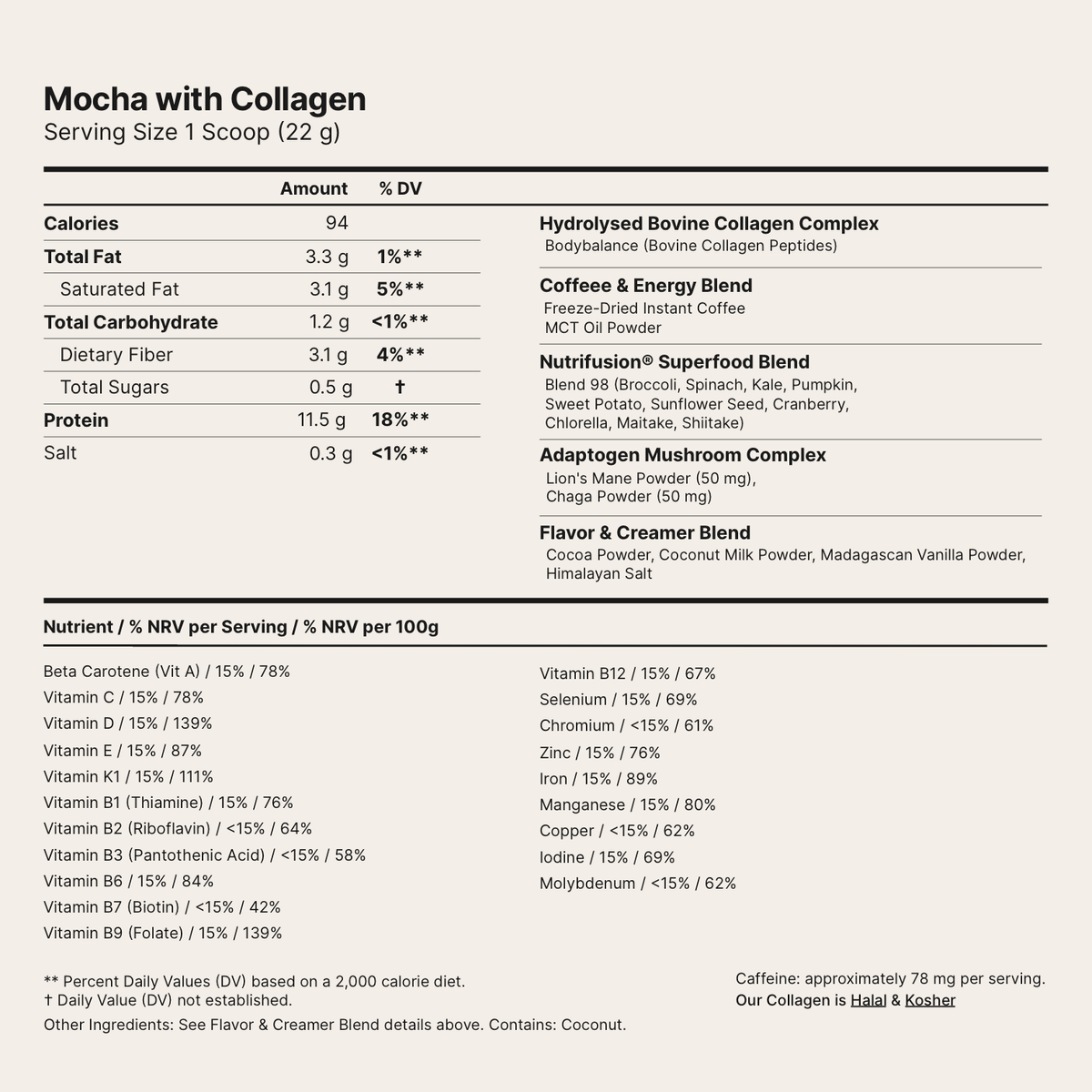 Mocha + Black Coffee with Collagen Pack