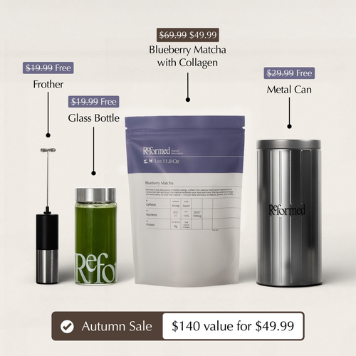 Blueberry Matcha with Collagen
