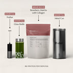 Strawberry Matcha with Collagen