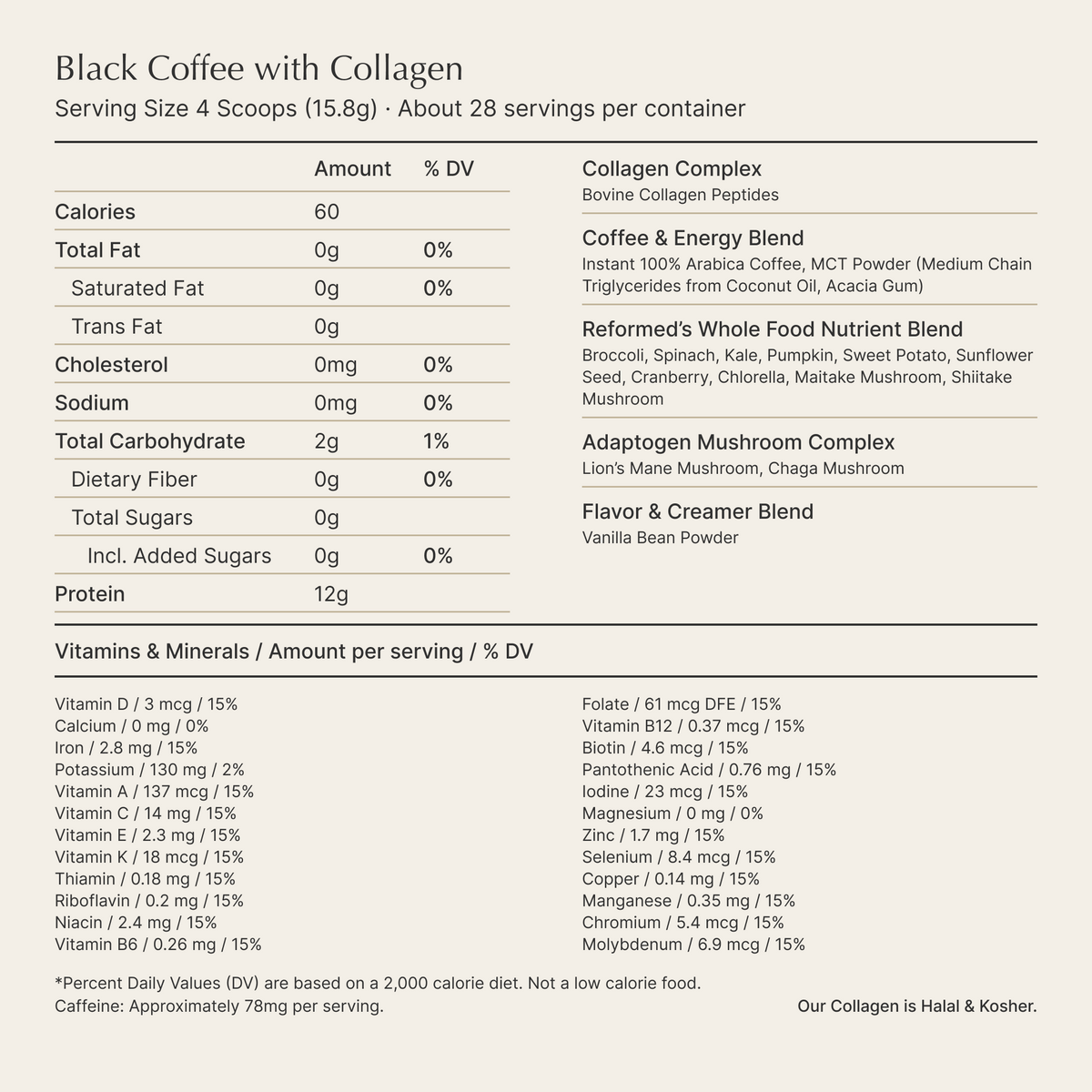 Black Coffee with Collagen